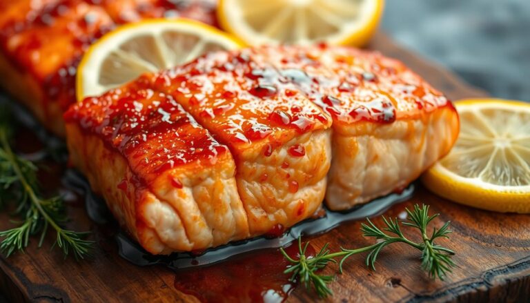 bourbon glazed salmon